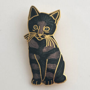 franciens katten broche, vintage jaren 90 broche, online te koop in de webshop van She Loves Vintage.